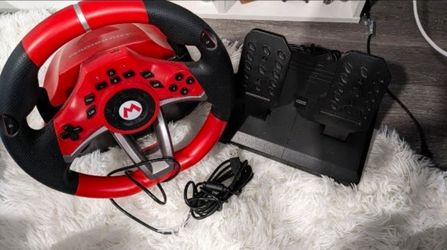 Mario Kart Racing Wheel & Pedals - Works Great