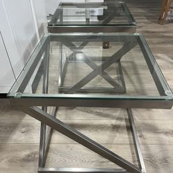Glass End Tables 