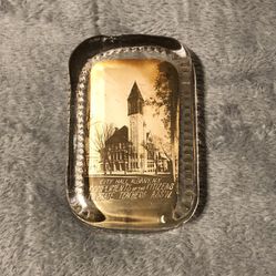 AC Bosselman & Co Vintage Paperweight City Hall, Albany NY