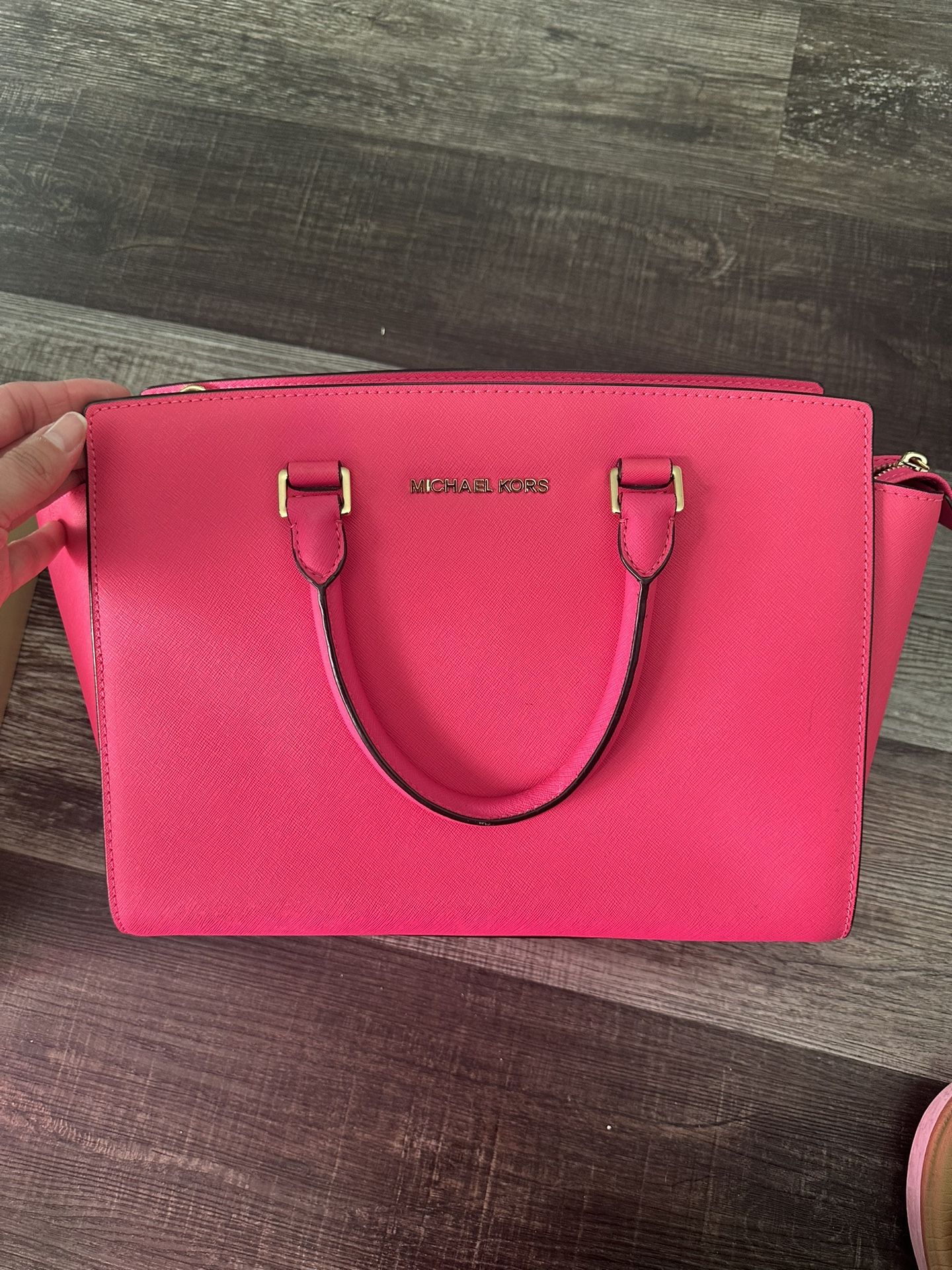 Michael Kors Selma Saffiano Leather Medium Satchel   