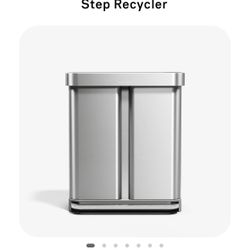 Used Simple Human Trash Can