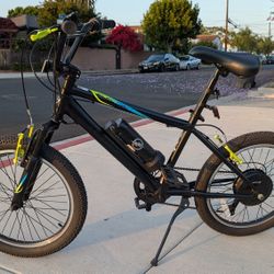 20" Kent Torpedo Kid's Ebike Kids Electric Bicycle Like New Rides Well Clean Satin Black 