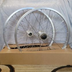 NEW Premium Bicycle Bmx wheelset silver 20" 9T