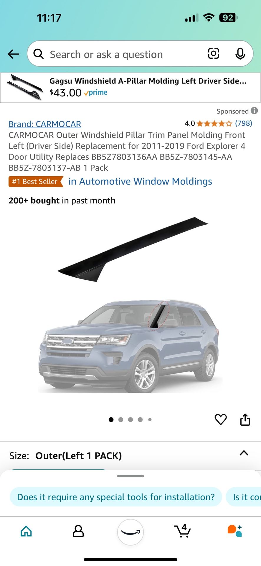 Outer Windshield