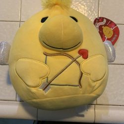 Squishmallow WOODSTOCK CUPID 8" Valentine's Day Plush 2024 NWT Yellow PEANUTS 