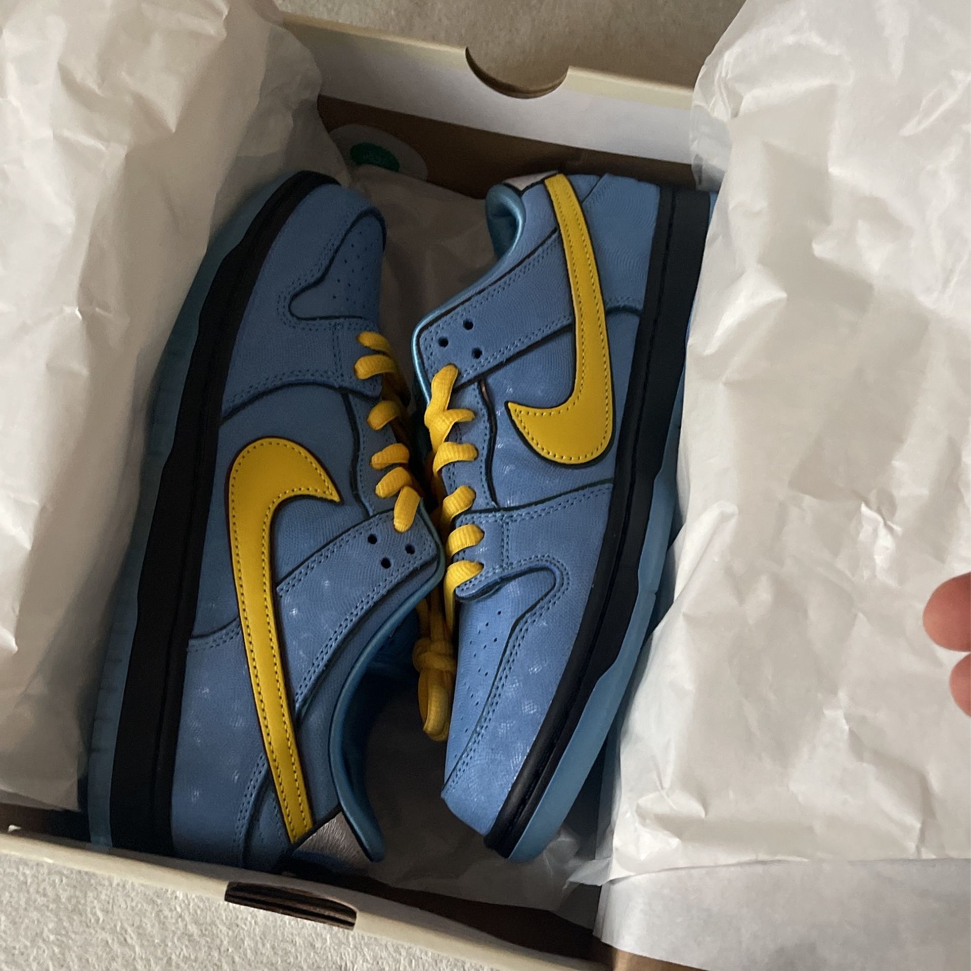 Nike Sb Dunk Low Pro Blue Chill Deep Royal Blue Size 8.5