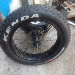 20x4 Fat Tire Front Wheel Set with Tire and Tube Alloy Aluminum For 20" Ebike