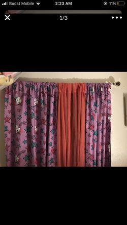 Kids curtains .. upland area .. new condition