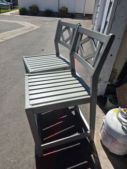 2 tall back IKEA  stools