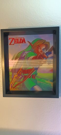 The Legend of Zelda: Ocarina Of Time 9in x 11in 3D Shadow Box