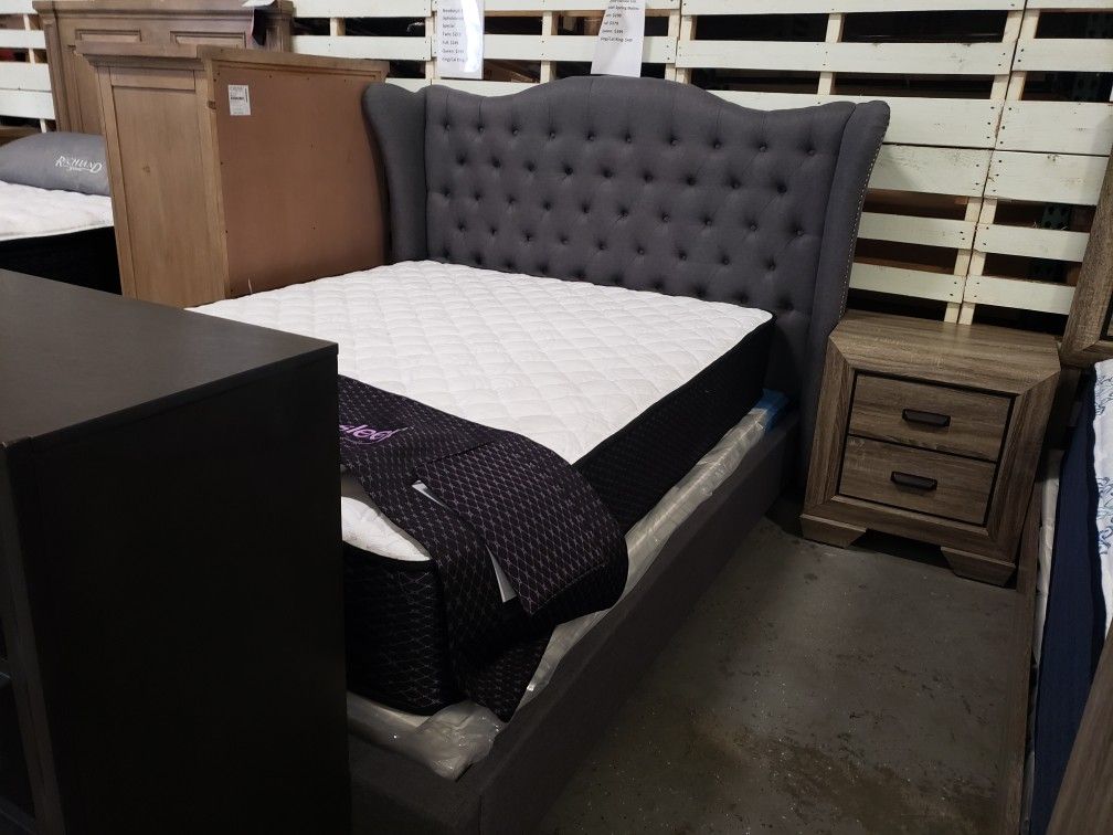 New queen size bed frame tax included free delivery