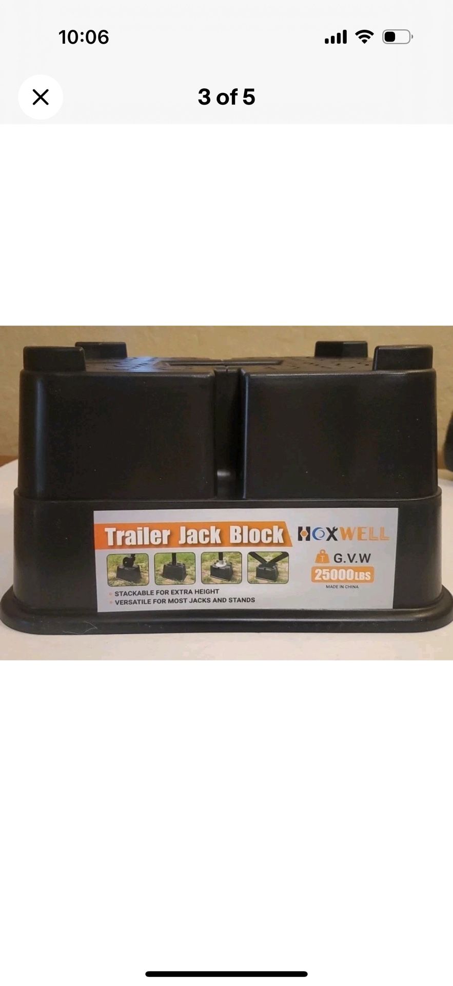 Trailer Jack Block