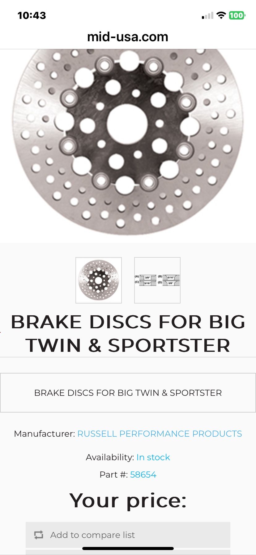 Rear Brake Rotor
