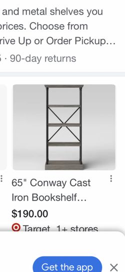 2 65” Target Conway Cast Bookskshelves 