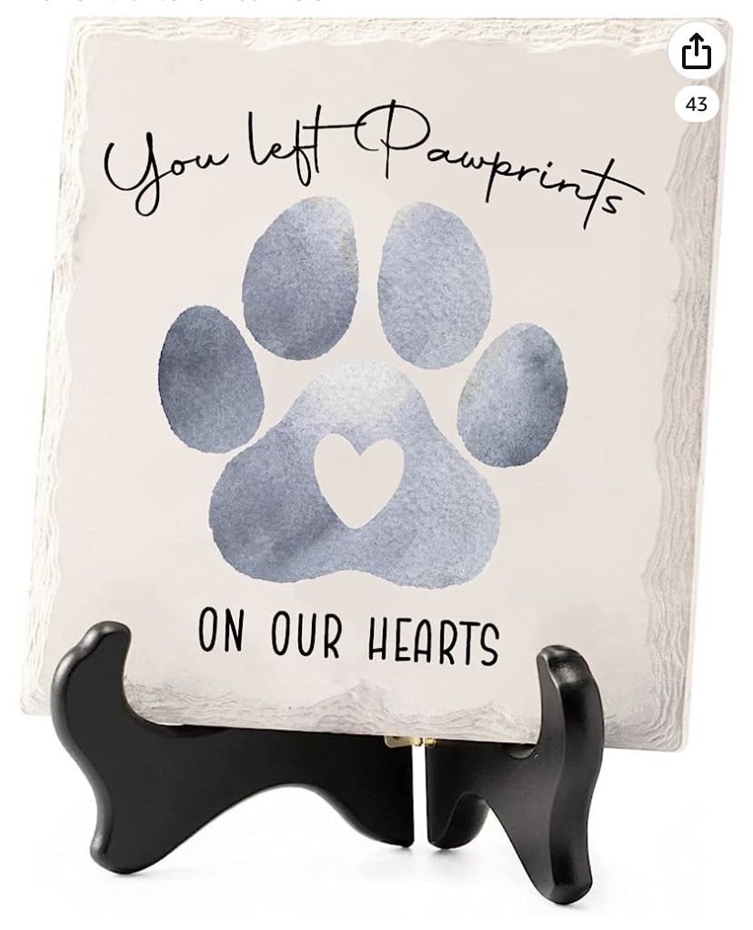 Brand New Paw Place Pet Memorial Gifts for Loss of a Dog or Cat