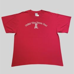 Anaheim Angels Paint the Town Red vintage baseball t shirt Size XL