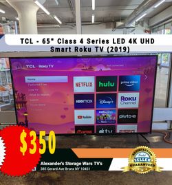 TCL 65 4 Series LED 4K UHD Roku Smart TV with 4-Year Coverage