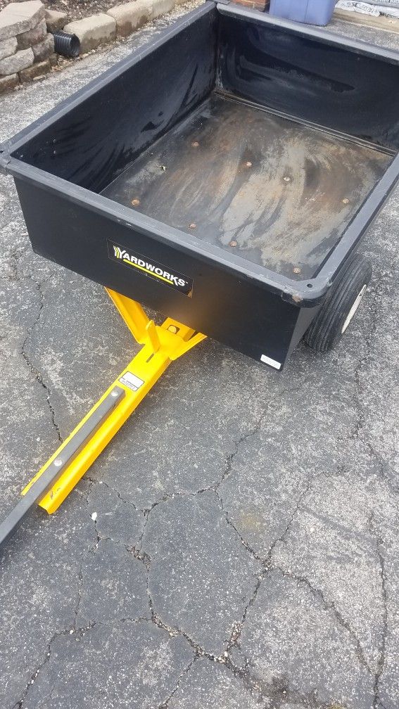 Yardworks Steel Tow Behind Utility Dump Cart for Sale in Palos Heights
