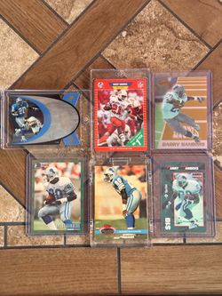 “Barry Sanders” Lot: (6)-Cards. ROOKIE, Stadium Club-Members Only, Upper Deck SPX, Bowman’s Best, $10 Card, Bowman’s!  NM/M!!!😎 --View my Facebook Ma