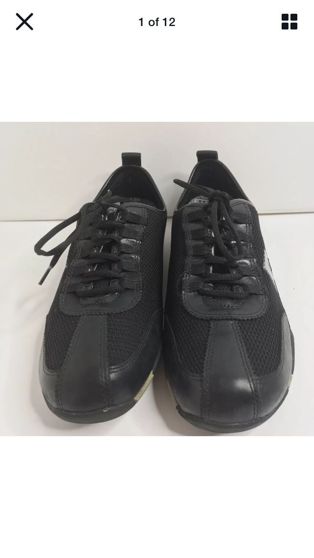 Merrell Samba Black Leather & Mesh Sneakers Womens Size 9