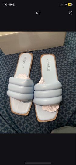 Olivia miller blue size 8 sandals brand new