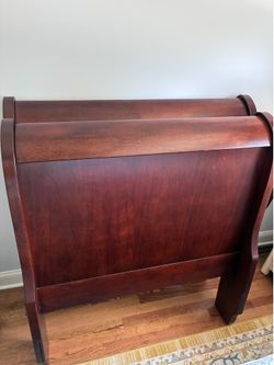 Ashley Furniture Twin beds and nightstand Cherry finish