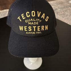 Tecovas 6 Panel Trucker Hat Black