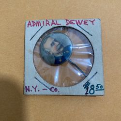 Collectible Admiral, Dewey Antique PIN