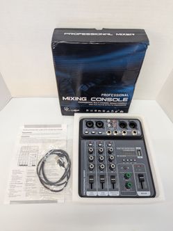 Professional 4-Channel Mixing Console