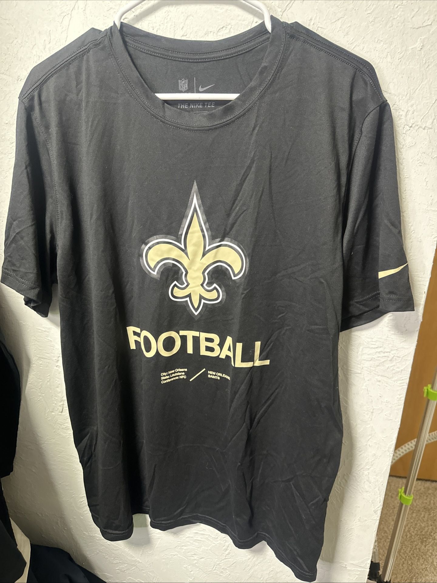 NFL Saints Nike Training Shirt Xl