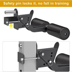 Curl Squat Rack Attachment for Power Rack with 5/8" or 1" Hole