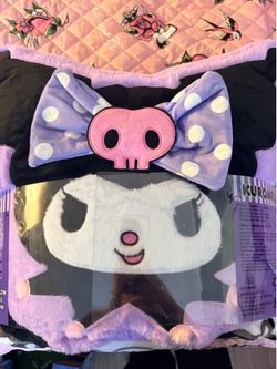 Kuromi pillow and throw