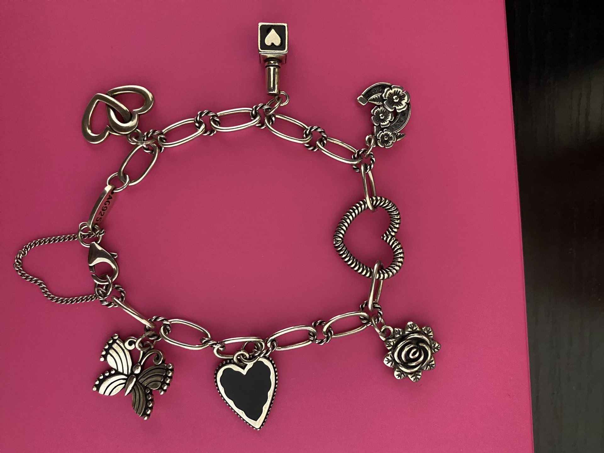 James Every Charms Bracelet 9.25 Silver