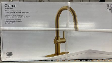 Kohler Clarus Pull Down Kitchen Faucet Brass Finish