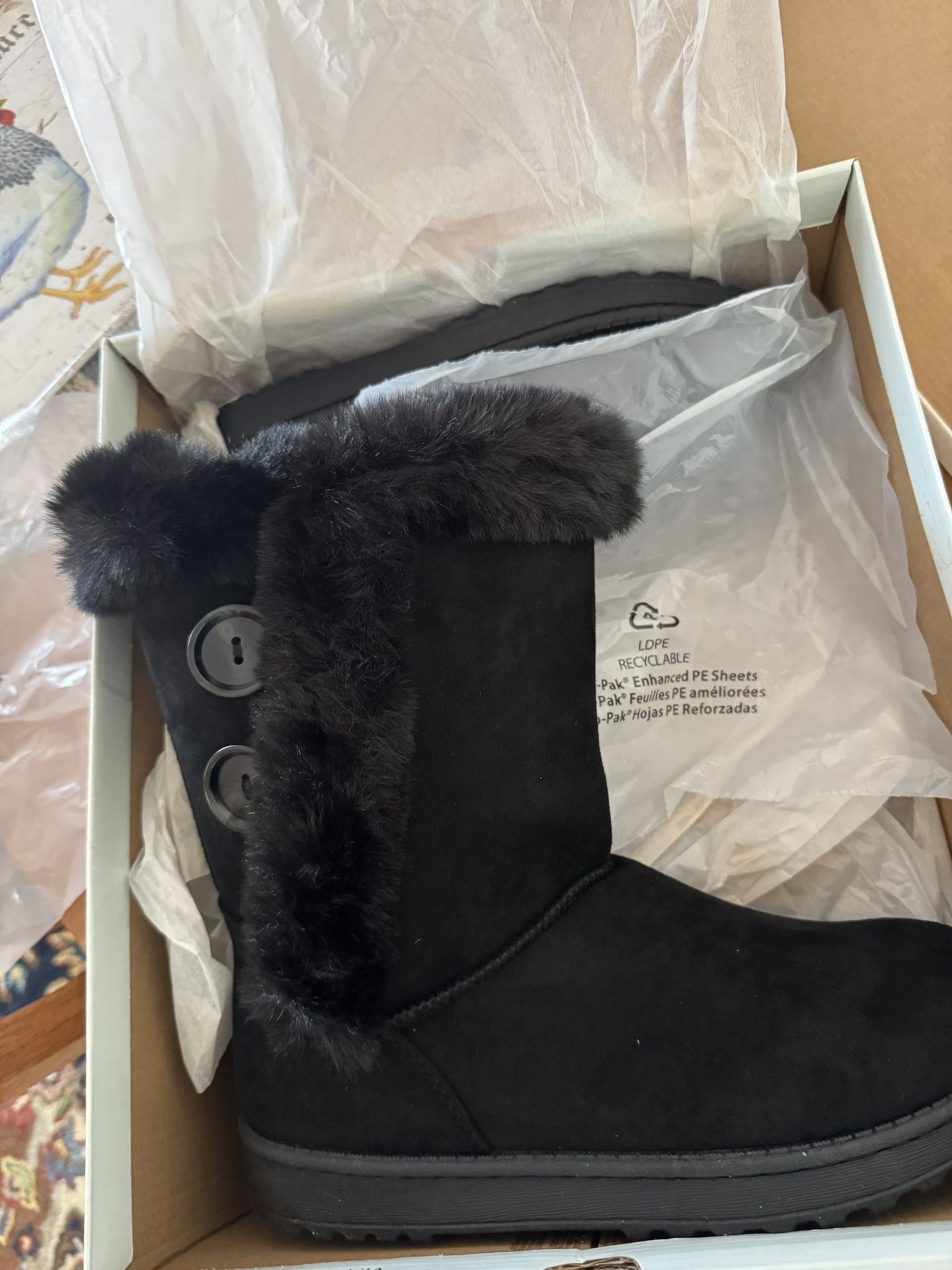 Black So ABIGAIL Boots Size 8