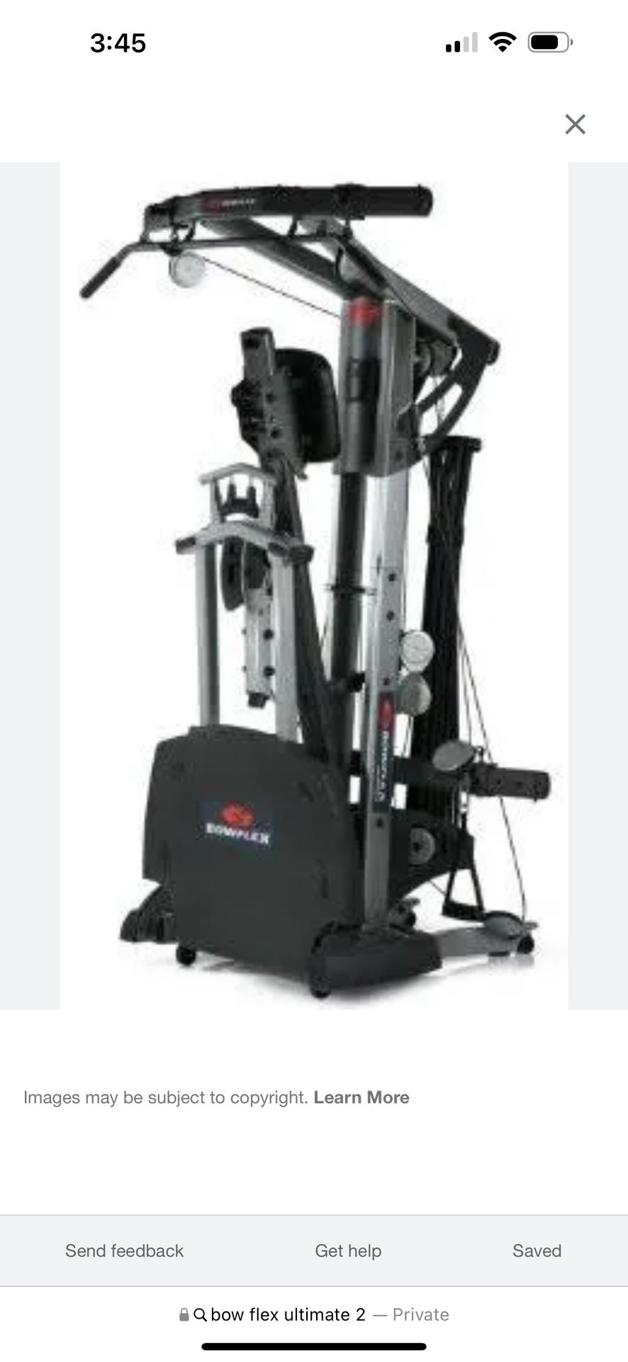 Bow Flex Ultimate 2 Workout Bench With DVD And Booklet