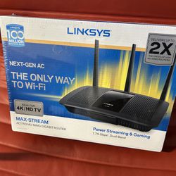 Computer Power Streaming & Gaming Router - LINKSYS NEW