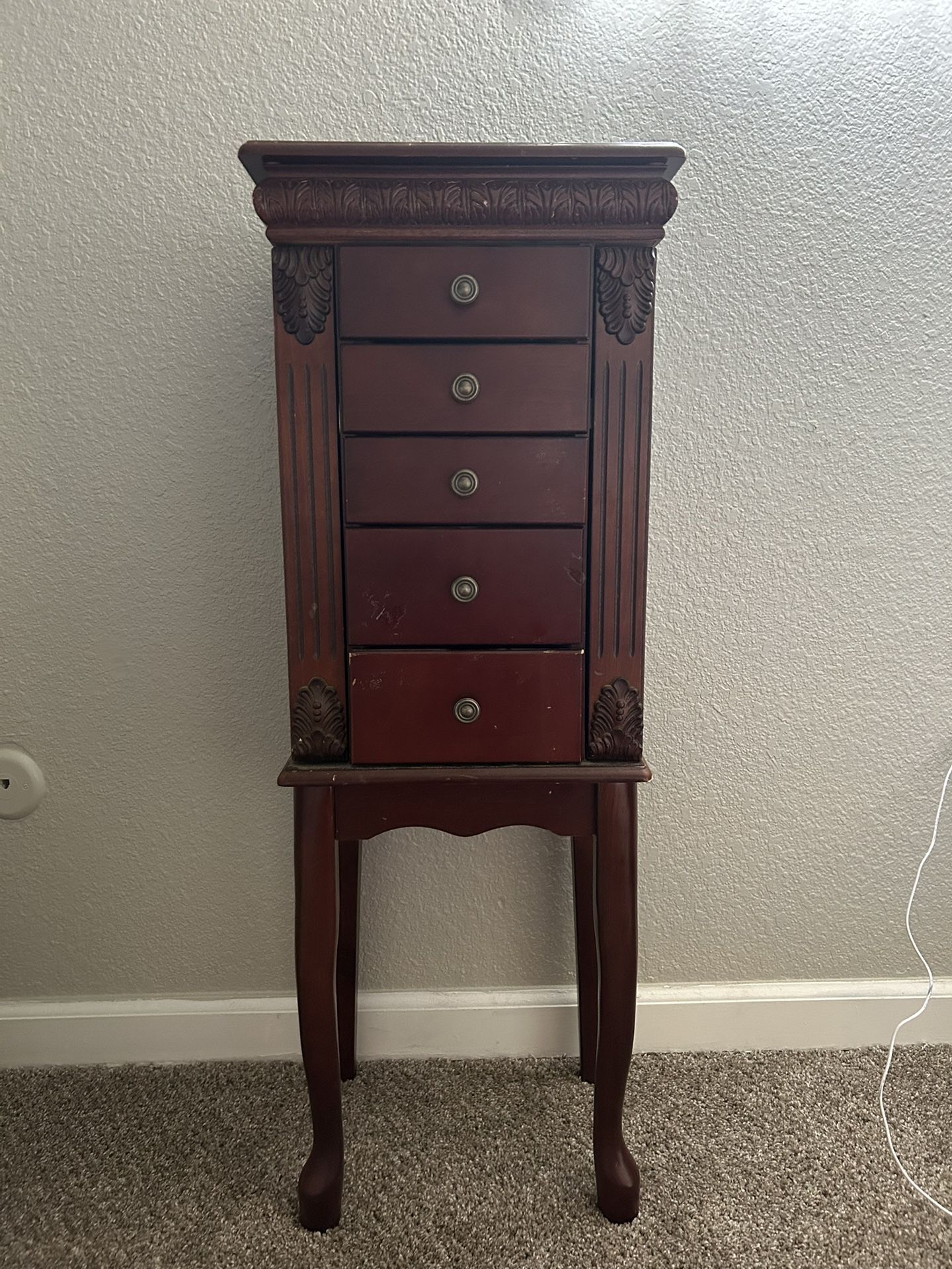 Antique Jewelry Armoire 