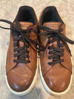 Cole Haan Brown Leather Low-Top Sneakers