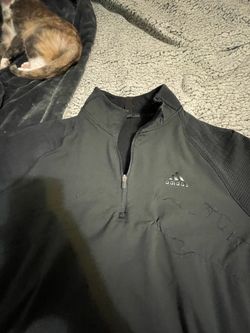 Black Adidas tech Quarter zip