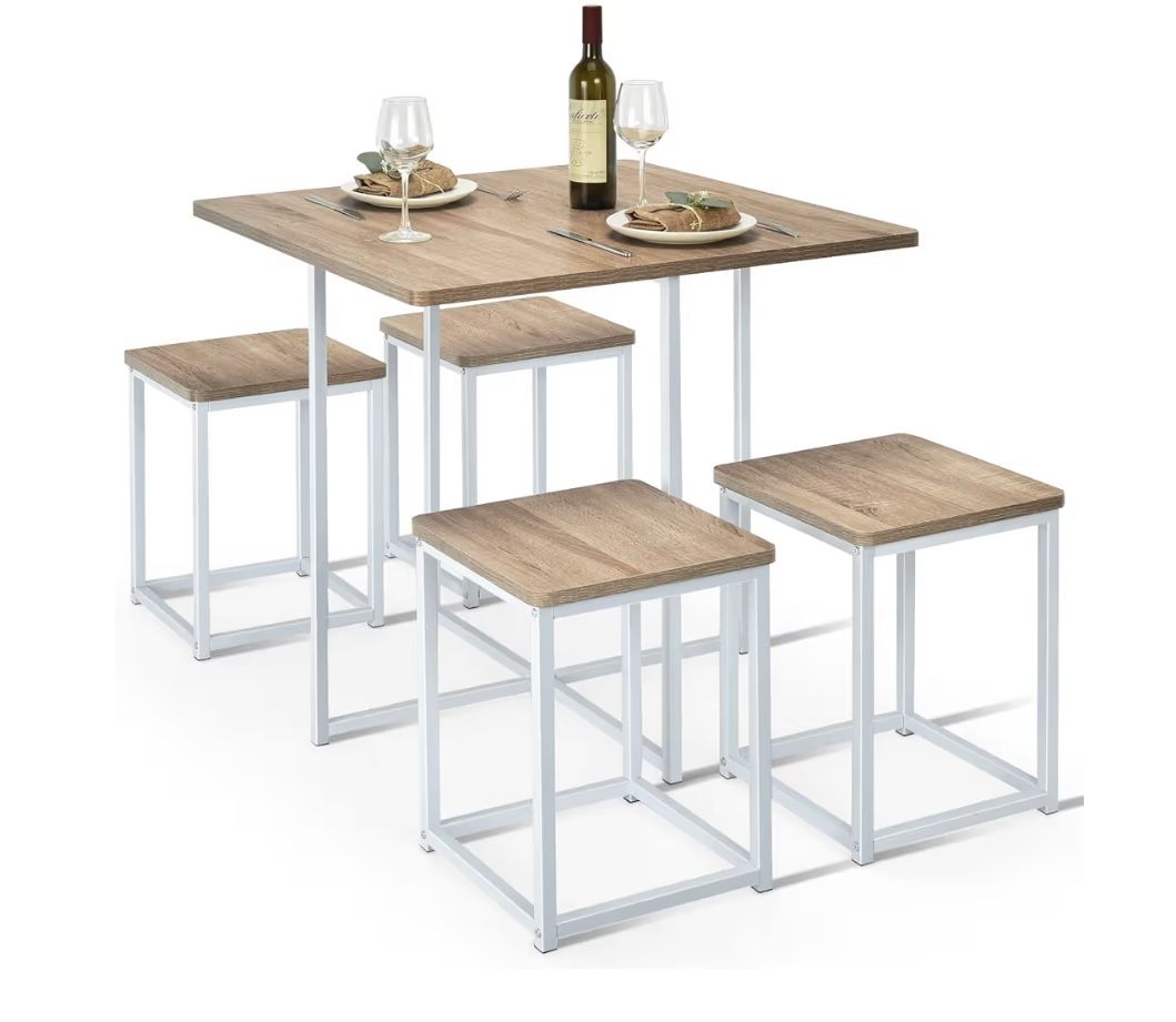 5-Piece Compact Dining Table Set