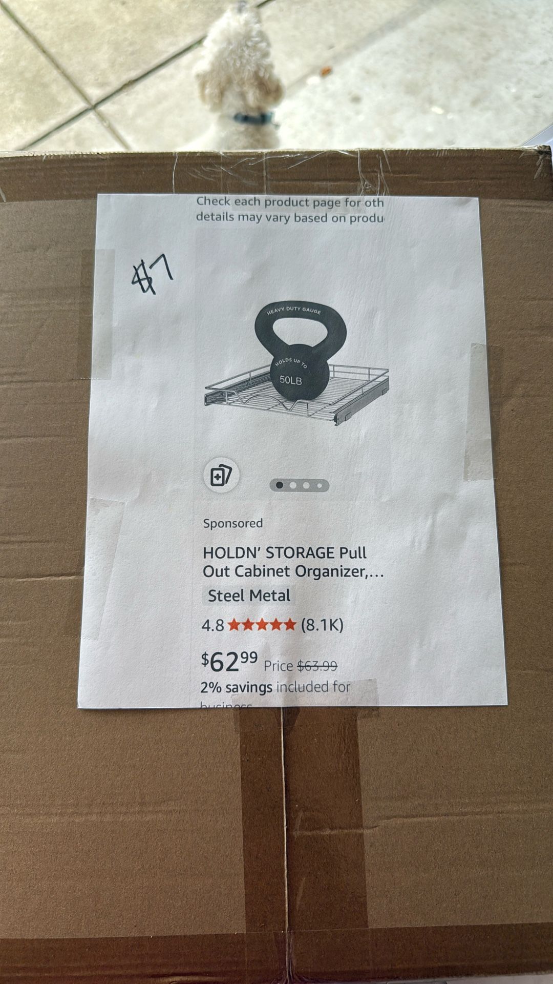 Storage Pull Out Organizer