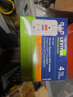 Leviton GFCI Tamper-Resistant Outlets 4-Pack