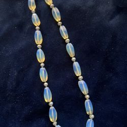 Handknotted Moonstone And Pearl 16.5 Inch Necklace