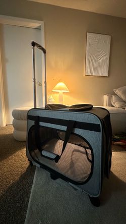 New extra large pet carrier gray color