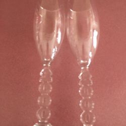 2 Y2K Champagne/Wine Glasses