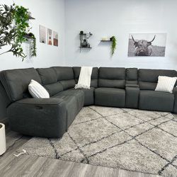 Sweeney Grey Recliner Couch - Free Delivery