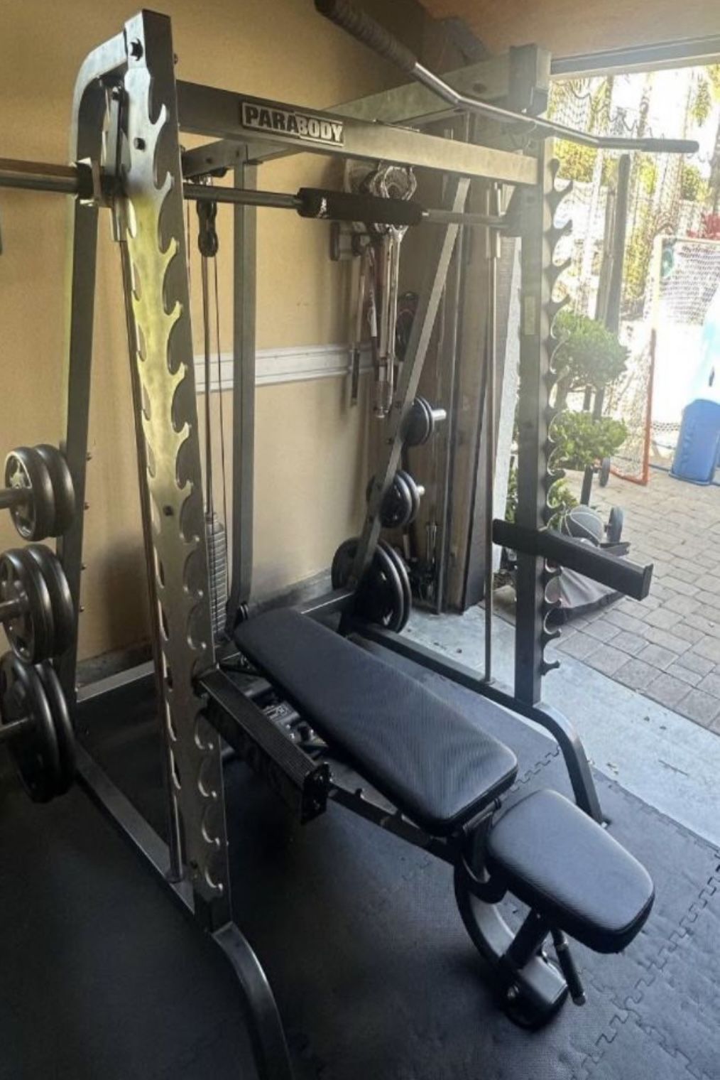 Smith Machine Only. Nooo Weights Noooo Bench