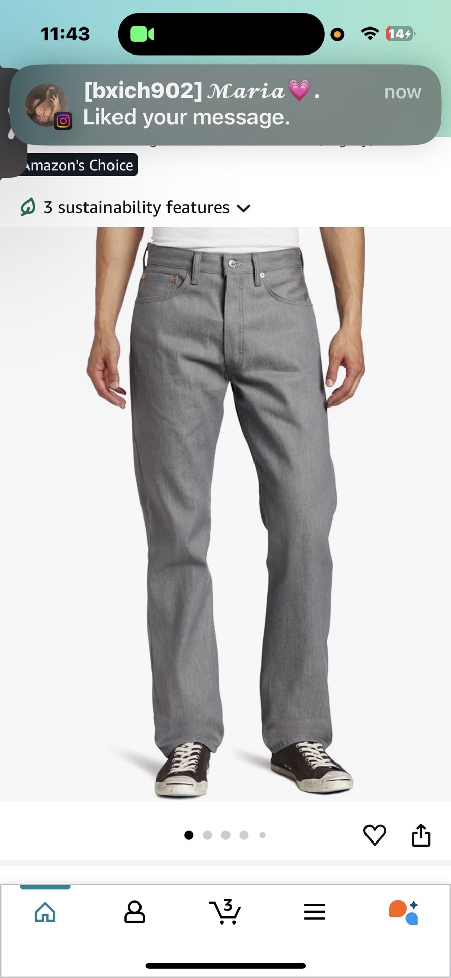 501 grey levis