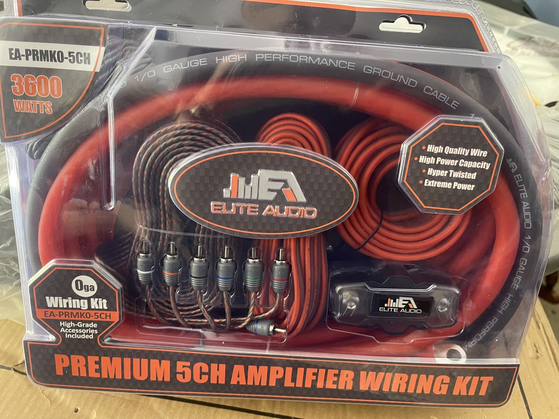 AMP KIT WIRING EA-PRMKO-5CH 0 GAUGE